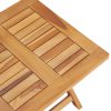 Sun Lounger Solid Teak Wood – With Table, 1