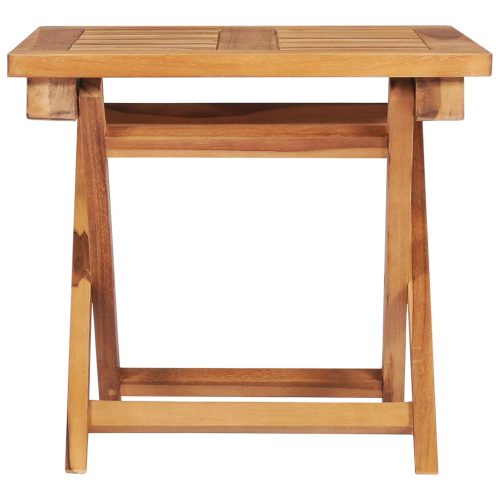 Sun Lounger Solid Teak Wood – With Table, 1