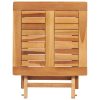 Sun Lounger Solid Teak Wood – With Table, 1