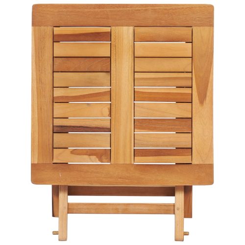 Sun Lounger Solid Teak Wood – With Table, 1