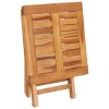 Sun Lounger Solid Teak Wood – With Table, 1