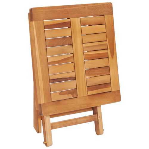 Sun Lounger Solid Teak Wood – With Table, 1