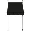 Manual Retractable Awning 100 cm – Anthracite