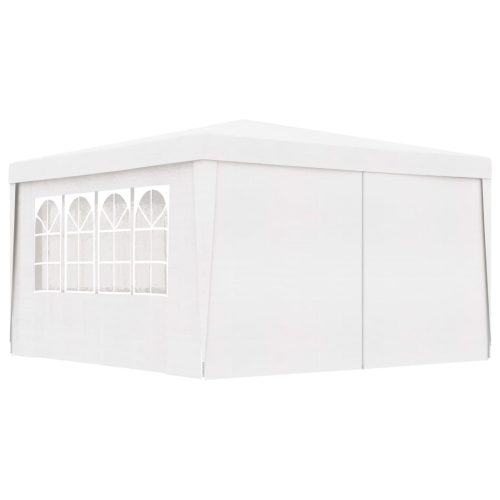 Professional Party Tent with Side Walls 90 g/m – 4×4 m, White