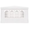 Professional Party Tent with Side Walls 90 g/m – 4×4 m, White