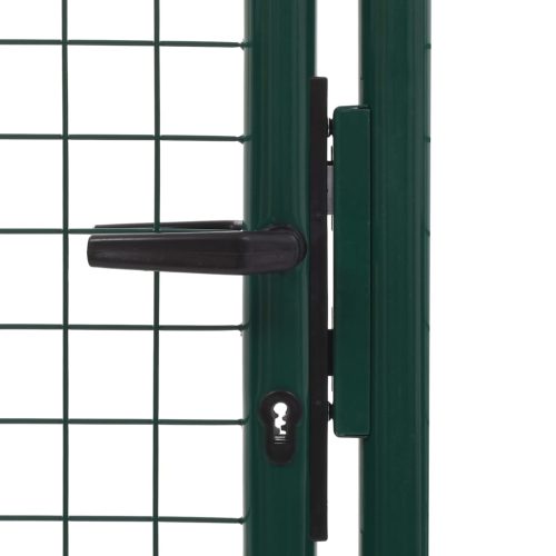 Fence Gate Steel Green – 100×150 cm