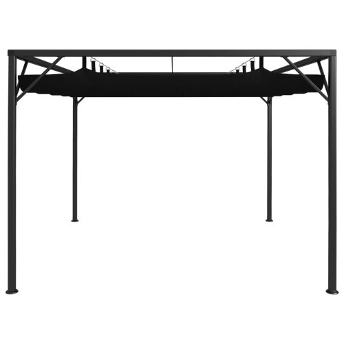 Garden Gazebo with Retractable Roof Canopy – Anthracite