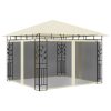 Gazebo with Mosquito Net 180 g/m – 3x3x2.73 m, Cream