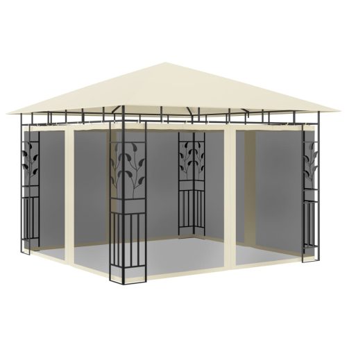 Gazebo with Mosquito Net 180 g/m – 3x3x2.73 m, Cream