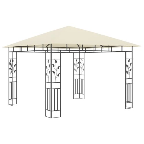 Gazebo with Mosquito Net 180 g/m – 3x3x2.73 m, Cream