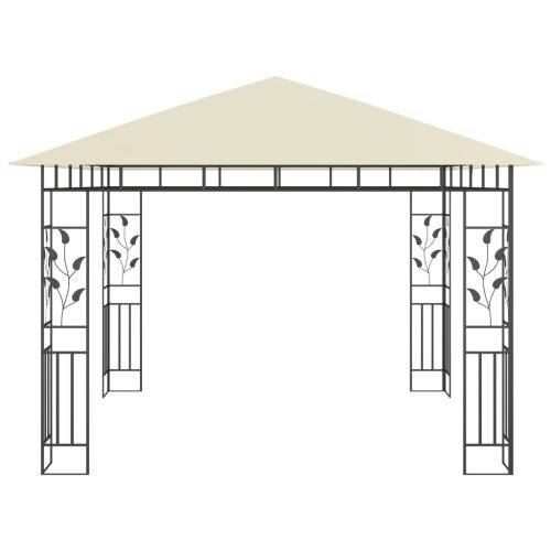 Gazebo with Mosquito Net 180 g/m – 3x3x2.73 m, Cream