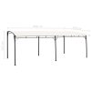 Garden Sunshade Awning – 6x3x2.55 m, Cream