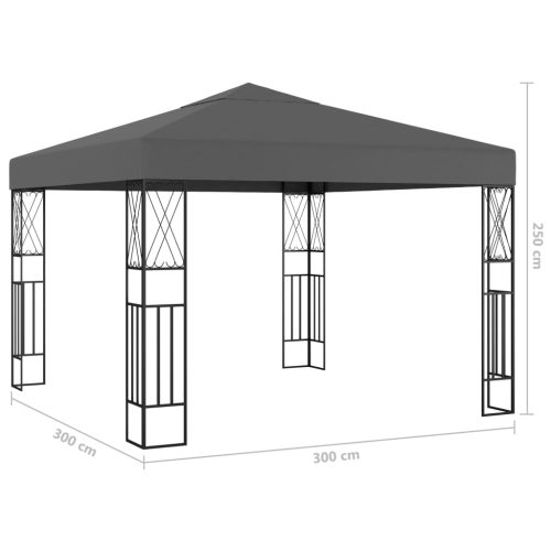 Gazebo Fabric – 3×3 m, Anthracite