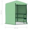 Greenhouse with Shelves Steel 227×223 cm
