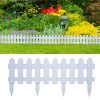 Lawn Edgings 25 pcs 10 m PP – White