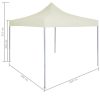Professional Folding Party Tent 2×2 m Steel – Cream