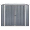 Garden Shed 195x198x159 cm Galvanised Steel – Grey