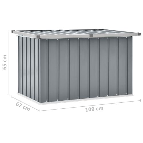 Garden Storage Box – 109x67x65 cm, Grey