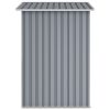 Garden Shed 205x129x183 cm Galvanised Steel – Grey