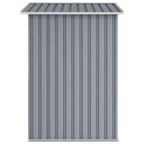 Garden Shed 205x129x183 cm Galvanised Steel – Grey