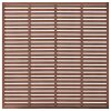 Louver Fence WPC – 170×170 cm, Brown
