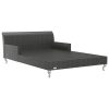 2-Person Garden Sun Bed with Cushions Poly Rattan – Black