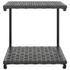 2-Person Garden Sun Bed with Cushions Poly Rattan – Black