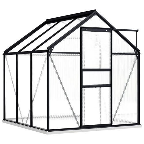 Greenhouse with Base Frame Anthracite Aluminium