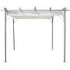 Pergola with Retractable Roof 3×3 m Steel – Cream