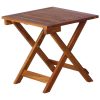 Sun Lounger Solid Acacia Wood Brown – 2 Sunloungers With Table