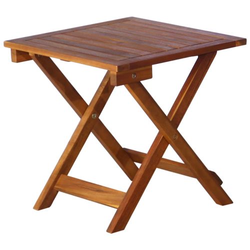 Sun Lounger Solid Acacia Wood Brown – 2 Sunloungers With Table