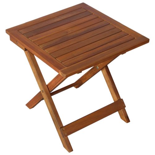 Sun Lounger Solid Acacia Wood Brown – 2 Sunloungers With Table