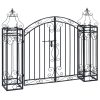 Ornamental Garden Gate Wrought Iron – 122×20.5×100 cm