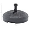 Umbrella Base Sand/Water Filled 20 L Anthracite Plastic Rattan