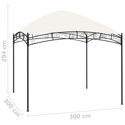 Garden Gazebo 180 g/m – 3×3 m, Cream