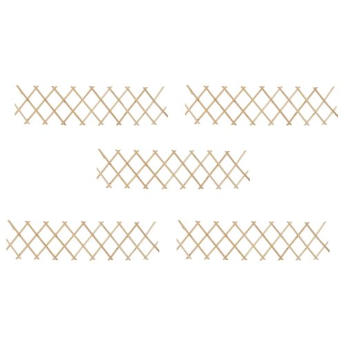 Trellis Fences 5 pcs Firwood – 180×30 cm