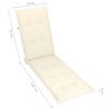 Deck Chair Cushion (75+105)x50x3 cm – Cream