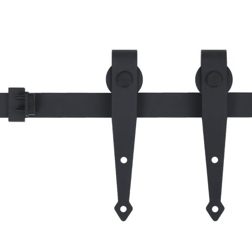 Mini Sliding Barn Door Kit Carbon Steel – 183 cm