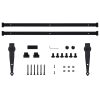 Mini Sliding Barn Door Kit Carbon Steel – 183 cm