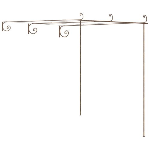 Garden Pergola Antique Brown Iron