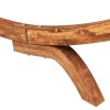 Outdoor Lounge Bed 100×188.5×44 cm Solid Bent Wood – Anthracite