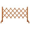 Garden Trellis Fence Solid Firwood – 120×60 cm, Orange