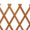 Garden Trellis Fence Solid Firwood – 120×60 cm, Orange