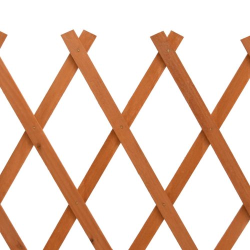 Garden Trellis Fence Solid Firwood – 120×60 cm, Orange