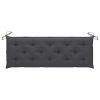 Garden Bench Cushion Fabric – 150x50x7 cm, Anthracite