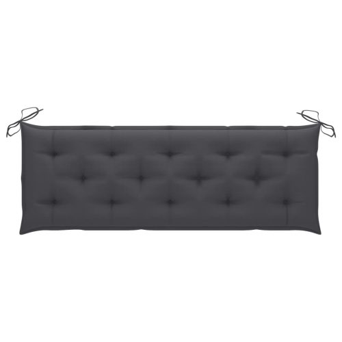 Garden Bench Cushion Fabric – 150x50x7 cm, Anthracite