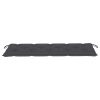 Garden Bench Cushion Fabric – 150x50x7 cm, Anthracite