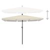 Garden Parasol with Pole 210×140 cm – Sand