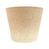 Imitation Stone Pot – 40 cm, White and Cream