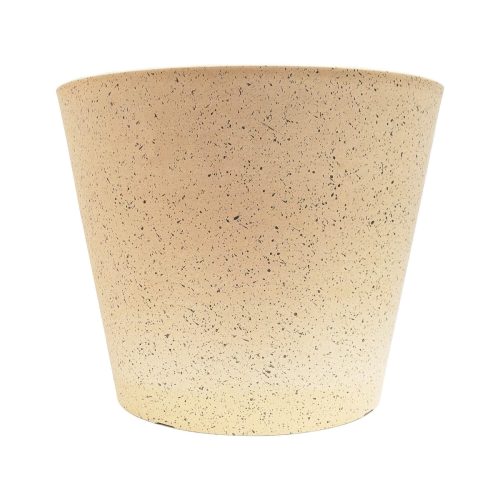 Imitation Stone Pot – 40 cm, White and Cream
